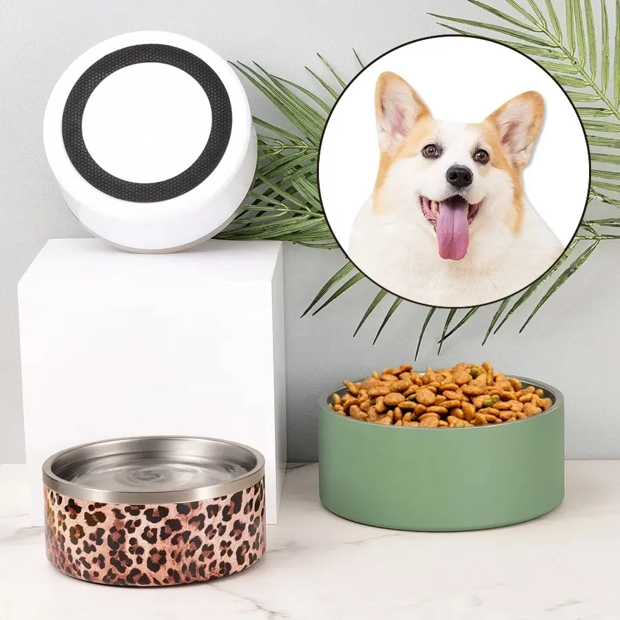 Reusable Customized BPA Free Unbreakable Double Bulk Milk Spill Proof Portable Dog Bowl