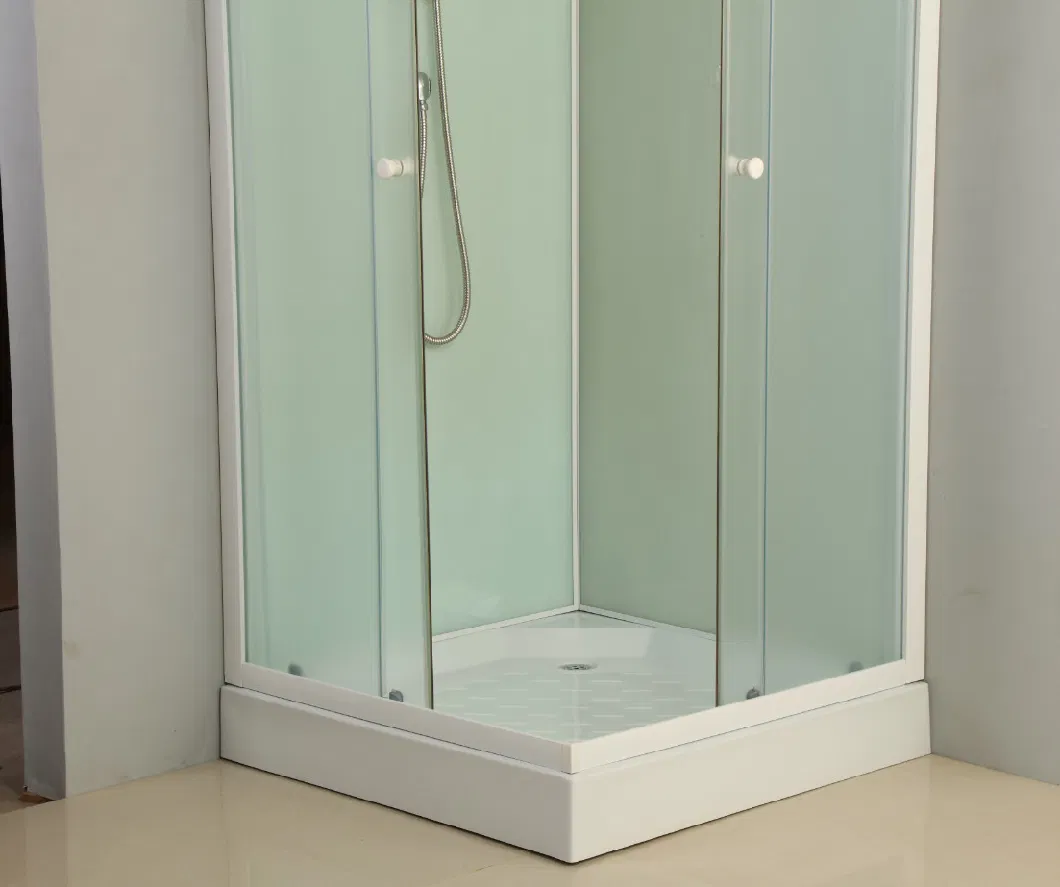 Square Tempered Glass Shower Room Shower Enclosure with Tray