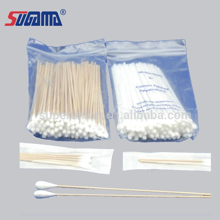 Wholesale 10PCS Custom Brand Alcohol Cleaning Cotton Swabs