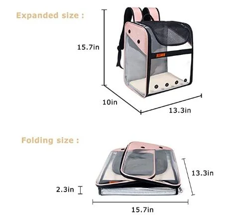 Portable Dog and Cat Carrier Backpack for Travel