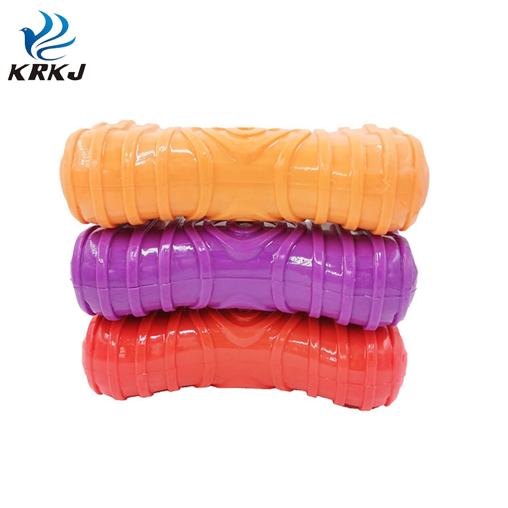 Tc-5c050 Newest Colorful Sturdy Bone Shape TPR Pet Dog Chew Toy