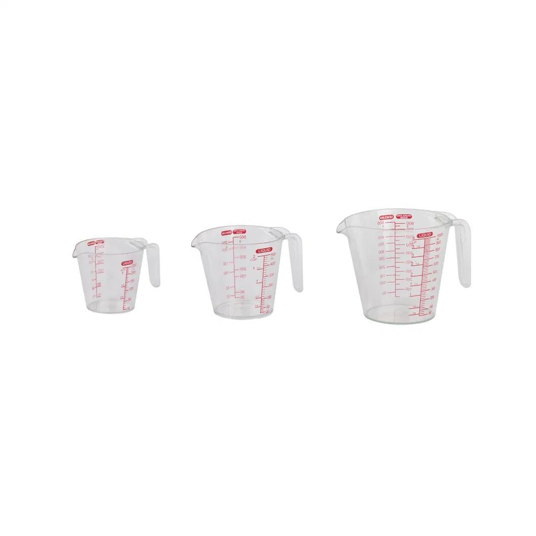 Measuring Cup Safe Plastic Water Fruit Juice Round Drinking Glass