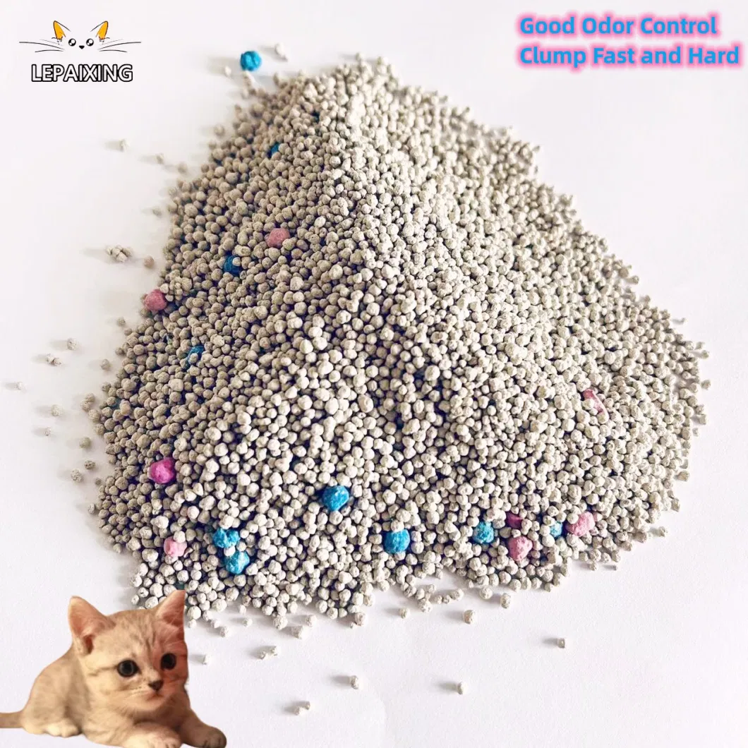 Premium Portable Dust Free Natural Deodorizer Cat Sand Strong Clumping Ball Shaped Bentonite Cat Litter