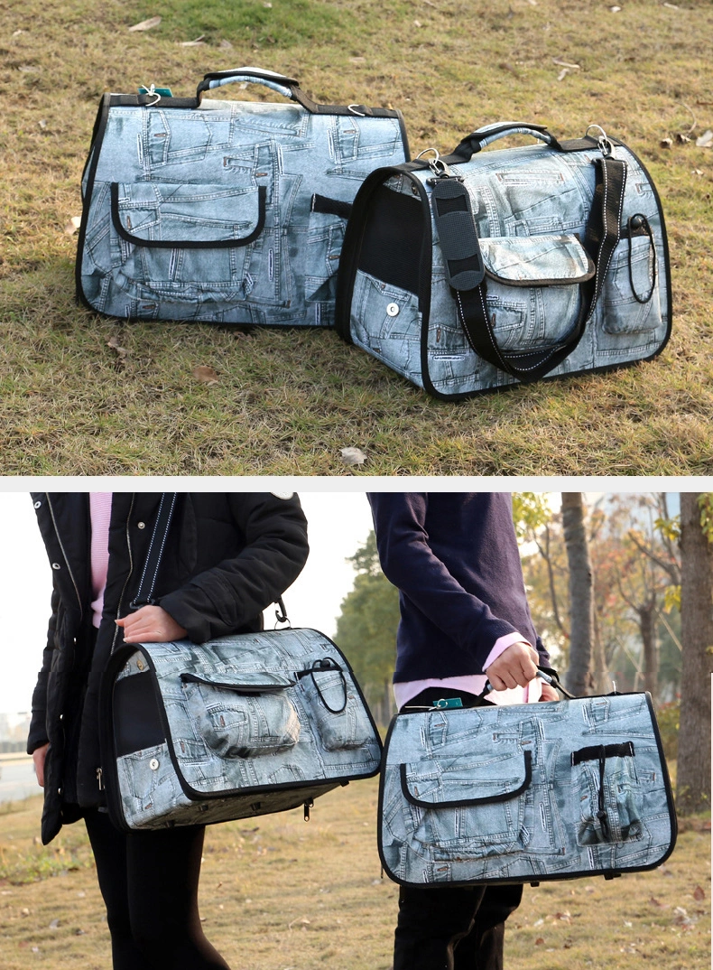 Portable Multifunctional Pet Bag Printed Cloth Wear-Resistant and Durable Dog Cloth Cage