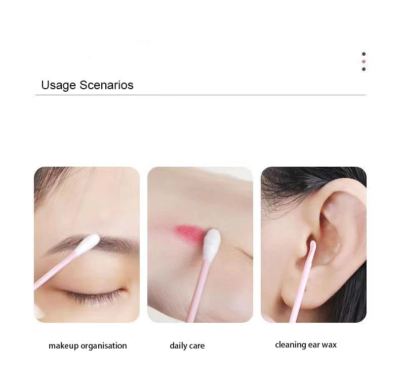 Cotton Swab Ear Spoon 2 in 1 Disinfectant Cotton Swab