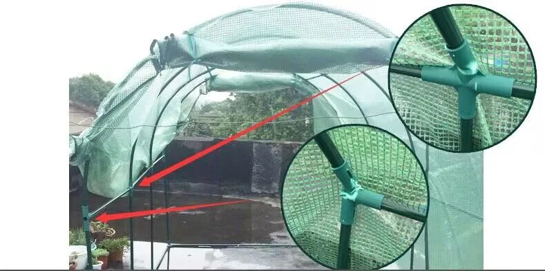 Low Cost Agricultural Home Mini Garden Tunnel Greenhouse Covered with PVC for Warehouse/Flower/Prefabricated House