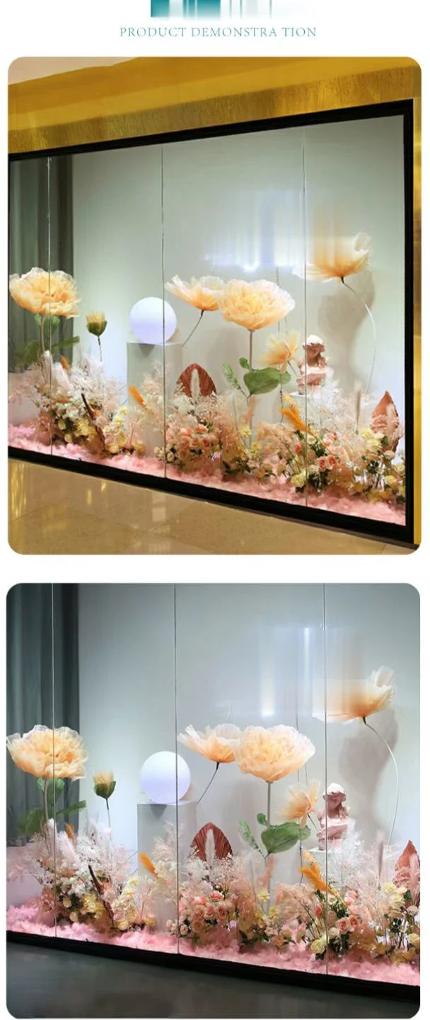 Moving Artificial Flowers Decorative Mall Wedding Garden 5 Star Hotel Open and Close Flowers Peony Flowers Artificial Flower Home Decoration