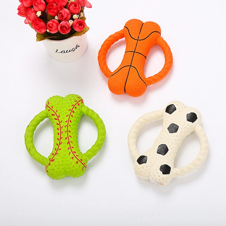 Bite-Resistant Molar Latex Bone Ring Gnawing Toy