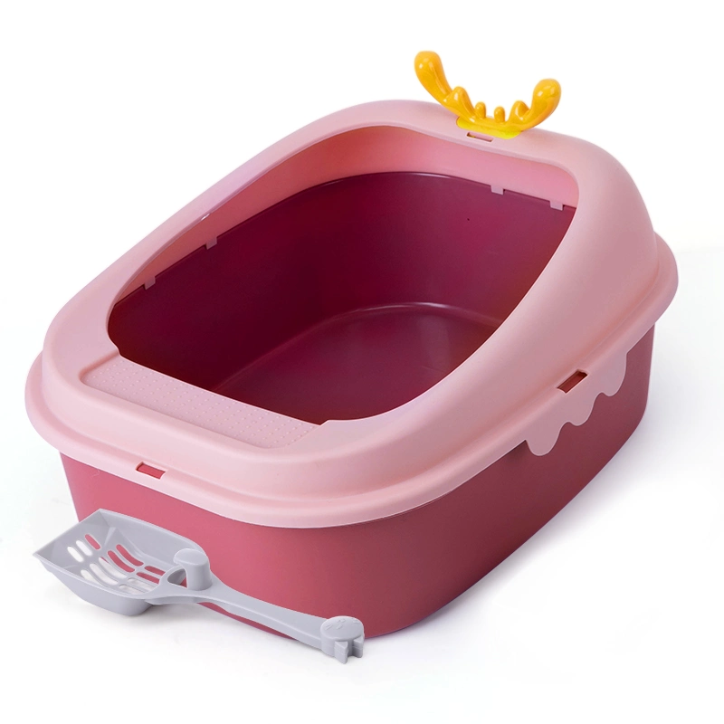 Tc4228 Top Entry Semi-Closed Cat Toilet Cat Litter Box