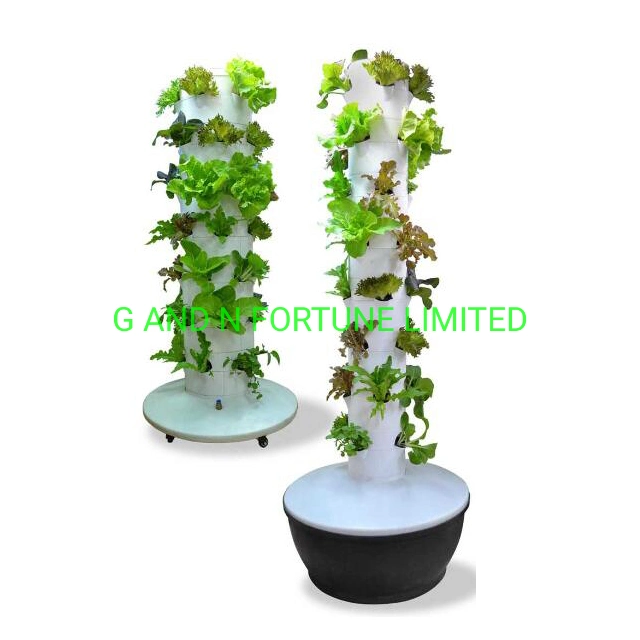 Indoor Soilless Cultivation Vertical Grow Tower Hydroponic Growing System