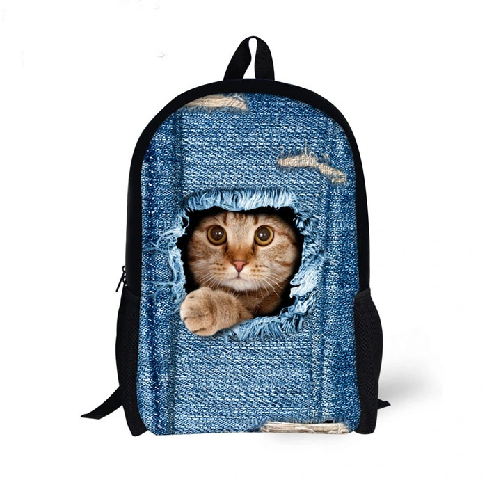 Amazon Hot Sells Cat Design Carry on Travel Children Bags Backpacks Carton