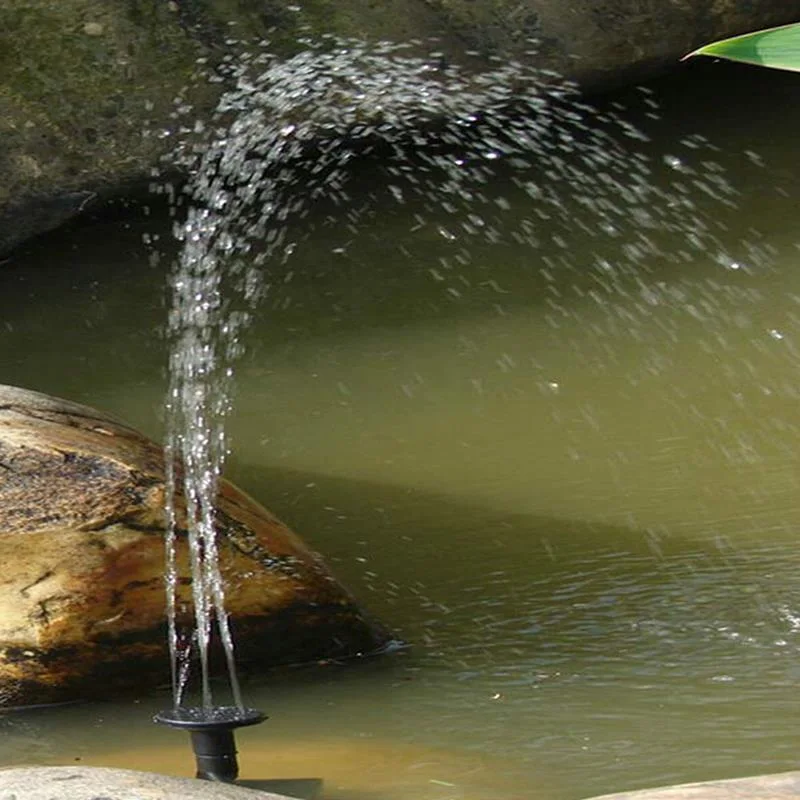 Solar Powered Spray Heads Pump Water Garden Fountain Pond Kit for Waterfalls Water Display