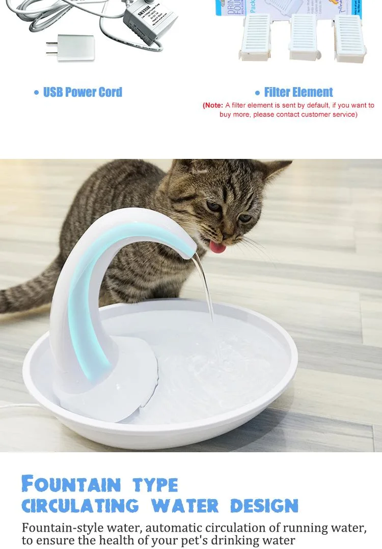 Wholesale Pet Supplies Automatic Recirculation Cat Water Dispenser