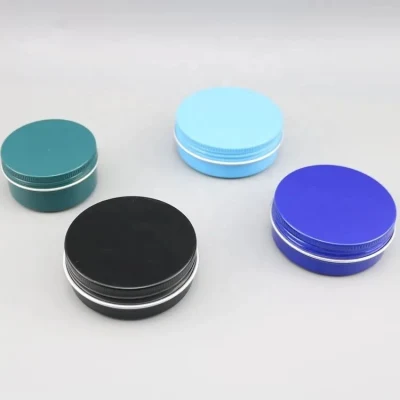 Aluminum Cosmetic Jar Tins Metal Jar Packaging Containers Environmentally Friendly Packaging
