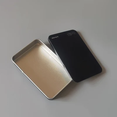 Custom Rectangular Childproof 5 Pre Roll Packaging Child Resistant Tin Box Sliding