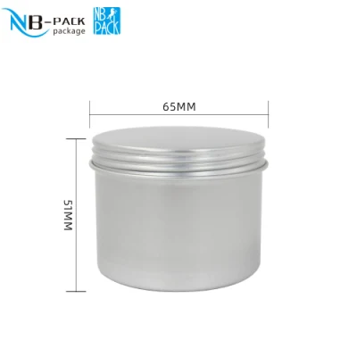 Custom Printing Rose Gold Pink Matte Black Aluminum Tin for Hair Pomade Candle Mint Shoe Polish Packing