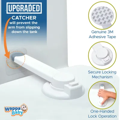 Universal Easy Installation Toilet Seat Lock Child Safety Ideal Baby Proof Adhesive Lock