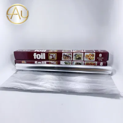 Household Food Aluminium Foil Roll Food Packing Tin Foil Paper