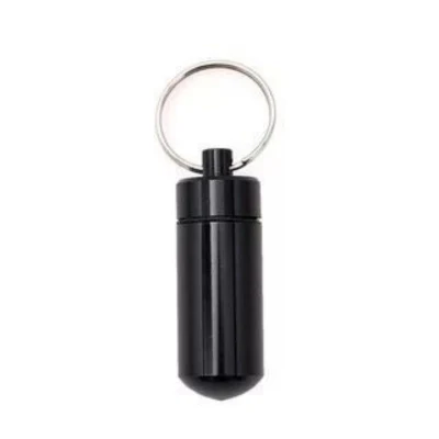 Custom Mini Metal Small Bottles Shaker Keychains Container