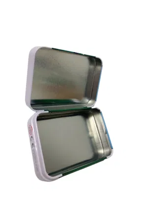 Factory Price Rectangle Playing Cards Tin Box Metal Tin for Poker Small Poker Tin Box Playing Cards Tin Box with Hinge