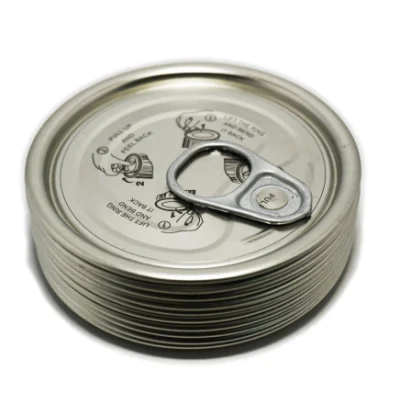 Hongbo Manufacture 73mm Golden Silver Color Easy Open Top Lid Tin Open for Food Cans Packaging