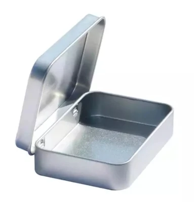 Custom Metal Soap Holder Travel Box Rectangle Aluminum Soap Tin Box with Drainer