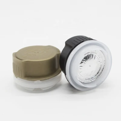 Guangzhou Supplier 32mm Screw Bottle Cap Fuel Additive Caps with Funnel