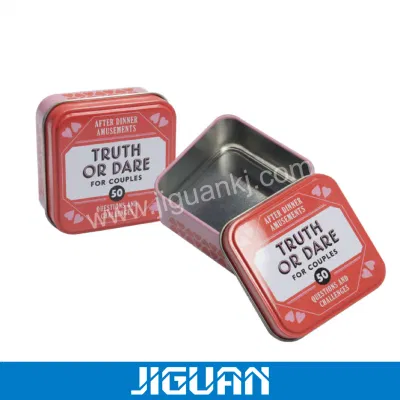 Green and Red Custom Shape Cute Metal Iron Tin Box