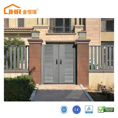 Aluminium Main Interior Flush Metal Door Grill Designs Double Door Handle Lock