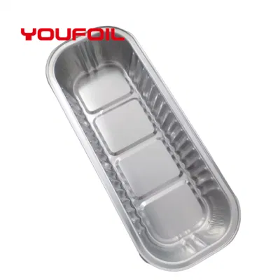 Portable Gold Tin Foil Aluminum Food Tray Container