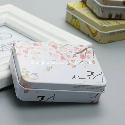 Custom Design Logo Tin Box Sealed Packing Boxes Jewelry Candy Small Storage Gift Box