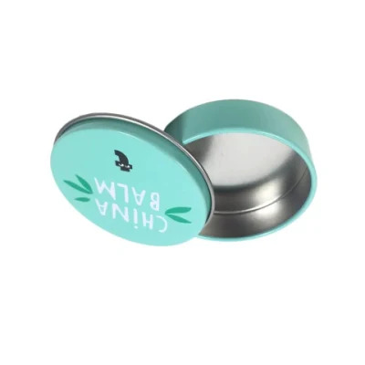Customized Printed Tinplate Box Mini Tin Box for Shoe Polish Round Metal