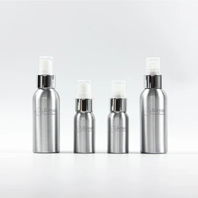 Hot Selling Custom Cosmetic Shampoo Body Wash Packaging with Pump No Plastic Recycling Eco Friendly Aluminum Bottle