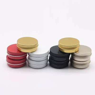  2024 New Aluminum Jar Wax Aluminum Cosmetic Jar Metal Tin Aluminum Jar