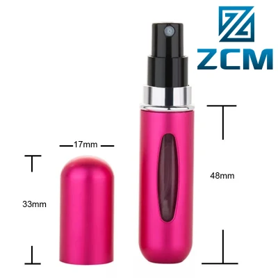 Shenzhen CNC Turning Machining Custom Metal Small Containers 5ml Perfume Spray Bottle Aluminum Atomizer Bottles Manufacturing