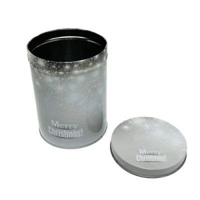 OEM ODM Manufacture Tinplate Containers Round Metal Packaging Tea Coffee Bean Tin Can
