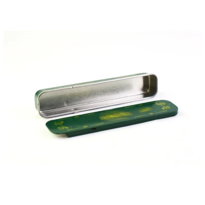 Custom Wholesale Waterproof Cmyk Print Child Resistant Slide Pre Roll Child Proof Square Tobacco Tin Box Packaging