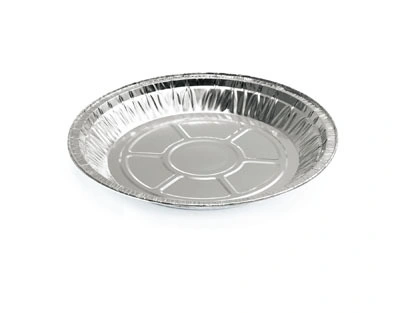 Disposable Takeout Package High-End Aluminum Foil Lunch Box Tin Foil Lunch Box Round Thickened Gold Hot-Sealed