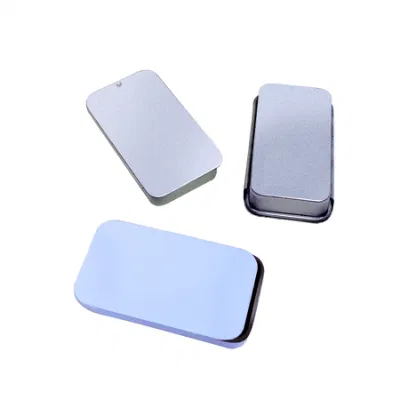 Solid Balm Mini Tin Box Push-Slide Lid Portable Packing Box
