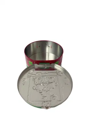 Hot Sale Round Shaped Tin Box Printed Tin Box Perfume and Cosmetic Tin Cans Metal Box for Packing