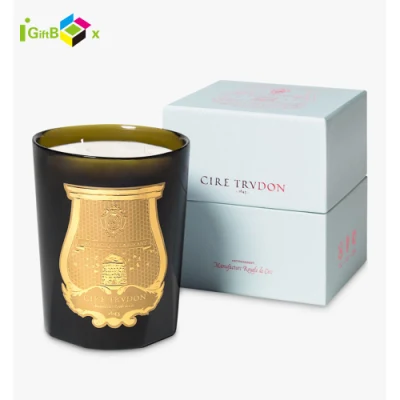 Customized Eco White Scented Tin Candles Personalized Candle Box Packaging