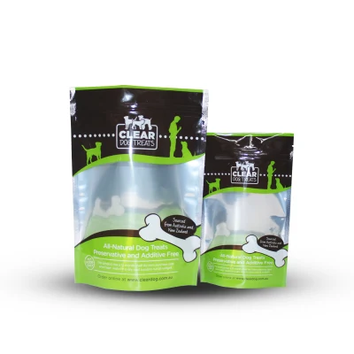 Custom Plastic Stand up Pouch Airtight Food Packaging Plastic Bag for Snacks or Pet Food Child Resistant