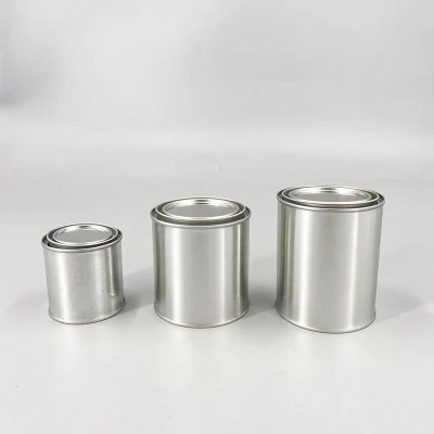 Factory Paint Tin Can with Lever Lid 1pint Small Round Tin Can for Paint