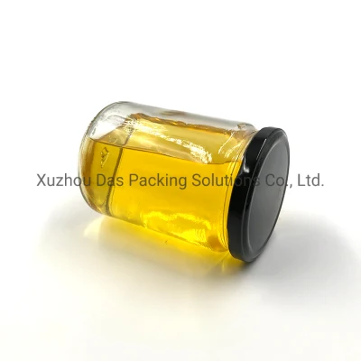 25ml 50ml 100ml 195ml 240ml 350ml 500ml Straight Sided Kitchen Food Storage Glass Honey Jam Jar Container with Metal Lids