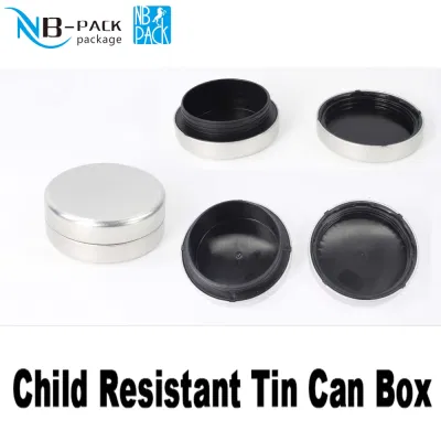 Hot Sale Child Resistant Tin Can with Custom Design Child Safety Container
