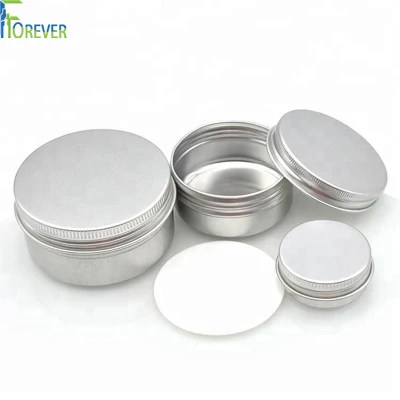 Metal Packaging Custom Size Logo Printed Shape High Quality Solid Color Round Black Candle Tin with Lid