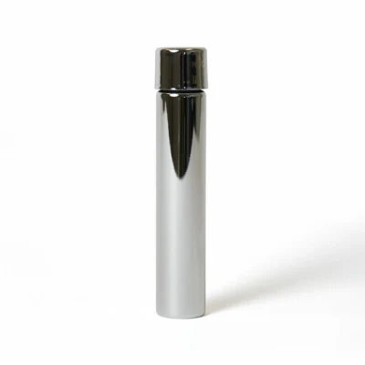 115mm Electroplated Golden Glass Joint Tube Custom Blunt Tubes with Child Resistant Lid