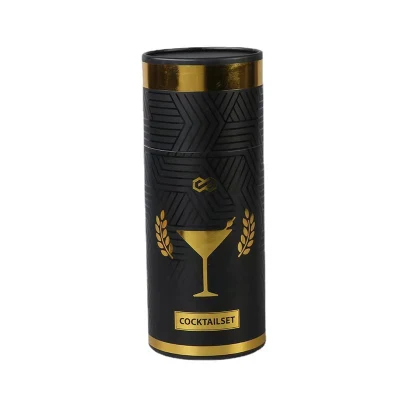 Custom Printed Creative Round Kraft Paper Tube Packaging for Towels