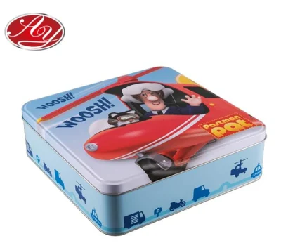 Customized Printing Square Game Metal Tin Box Packaging