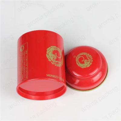 Tin Box Manufacturer Red Tin Box Empty Tea Container